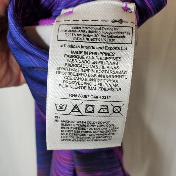 Adidas Climalite Capri Leggings - Purple/Blue, Small - Picture 7 of 7